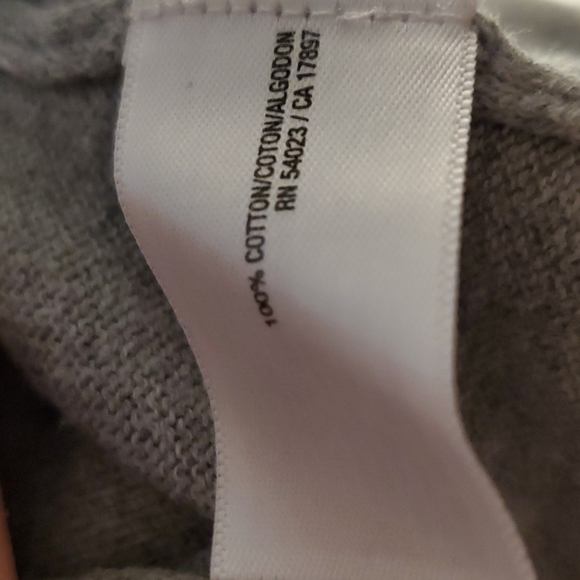 Old Navy Grey Owl Cotton Knit Long Sleeve Top Women's Large - Picture 5 of 5